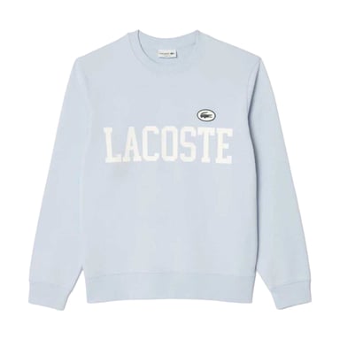 Lacoste Mens Flock Print Fleece Sweatshirt (Blue)