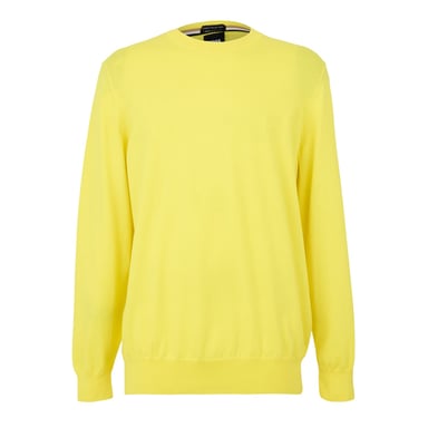 Boss Mens Pascas Woven Jumper (Bright Yellow)