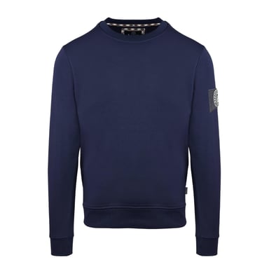 Aquascutum Mens Patch Sweatshirt (Navy)