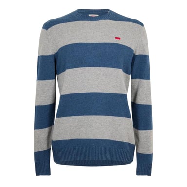 Levis Mens Batwing Logo Crew Neck Jumper (Sargasso Sea)
