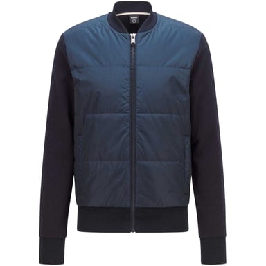 Boss Mens Skiles Padded Hybrid Jacket (Navy)