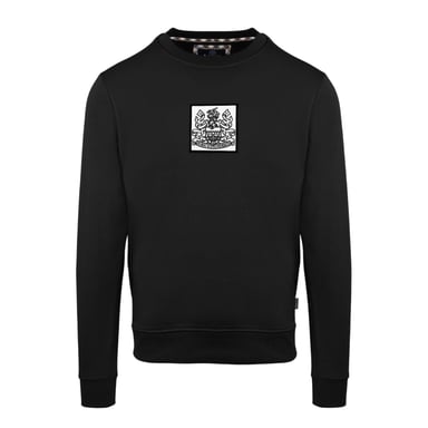 Aquascutum Mens Ribbed Sweatshirt (Black)