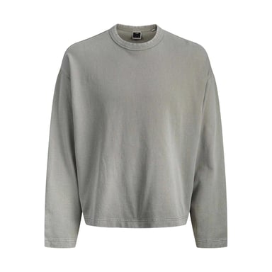 Jack And Jones Mens Athletic Club Ribbed Back Print Sweatshirt (Shadow)