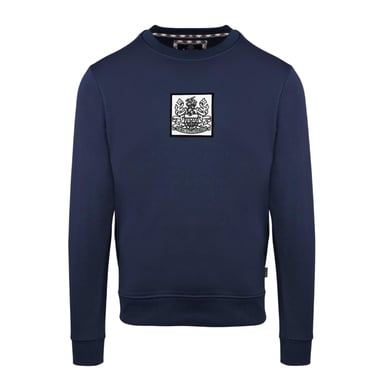 Aquascutum Mens Ribbed Sweatshirt (Navy)