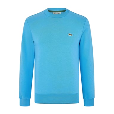 Lacoste Mens Embroidered Logo Fleece Crew Neck Sweatshirt (Blue)
