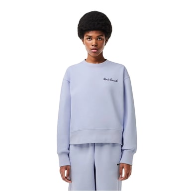 Lacoste Womens/Ladies Lettering Relaxed Fit Sweatshirt (Blue)