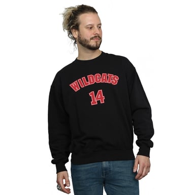 Disney Mens High School Musical The Musical Wildcats 14 Sweatshirt (Black)