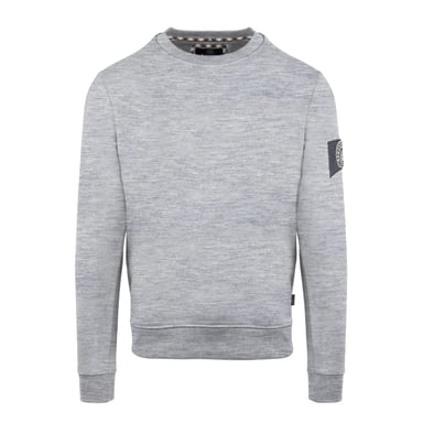 Aquascutum Mens Patch Sweatshirt (Grey)