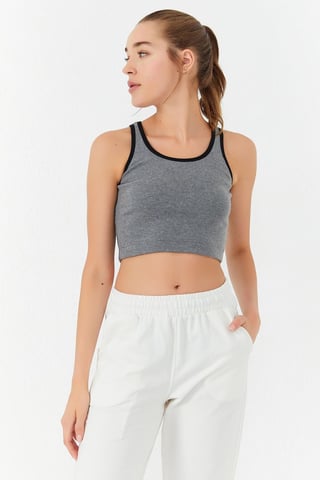 Ribbed Sleeveless Crop Top