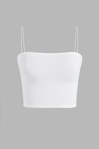 Square Collar Crop Top