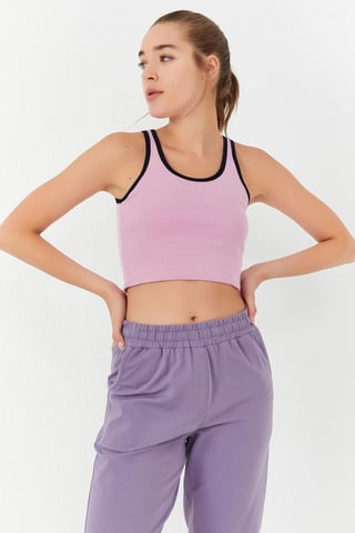 Ribbed Sleeveless Crop Top