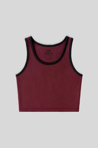 Ribbed Sleeveless Crop Top