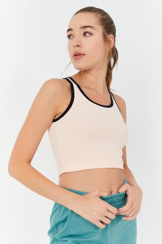 Ribbed Sleeveless Crop Top