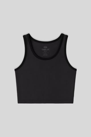 Ribbed Sleeveless Crop Top