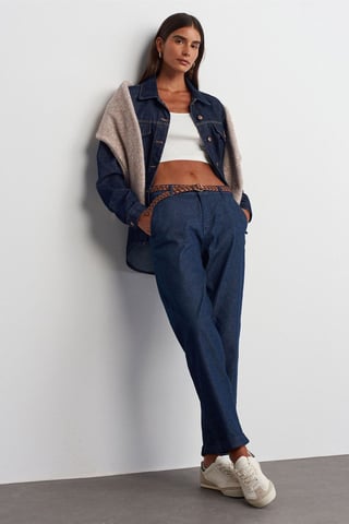 Women’s High-waist Straight-leg Jeans