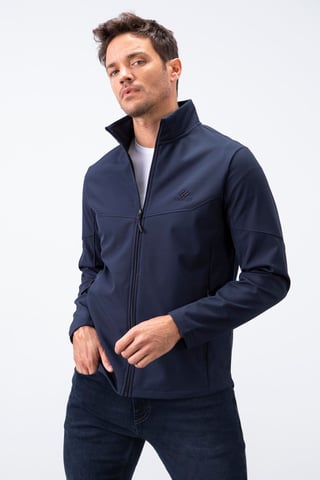 Men's Solid Scuba Zip-Front Jacket