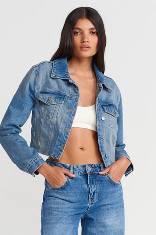 Women’s Cropped Denim Jacket