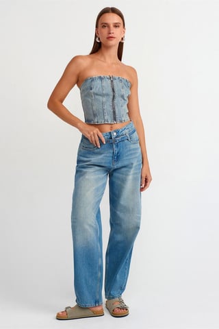 Women’s High-Waist Balloon Wide-Leg Jeans