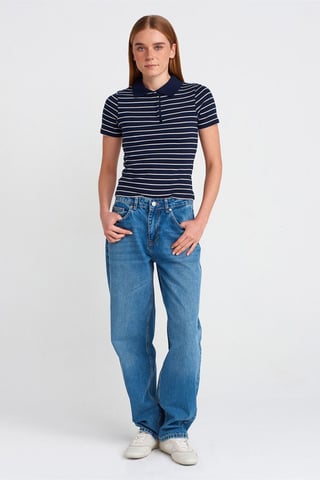 High-Waist Balloon Wide-Leg Jeans