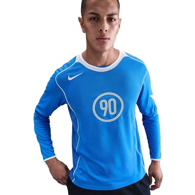 Nike Unisex Adult Total 90 Dri-FIT Long-Sleeved Jersey (Blue/White)