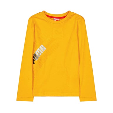 Puma Childrens/Kids Geometric Pattern Athletic Long-Sleeved T-Shirt (Orange)