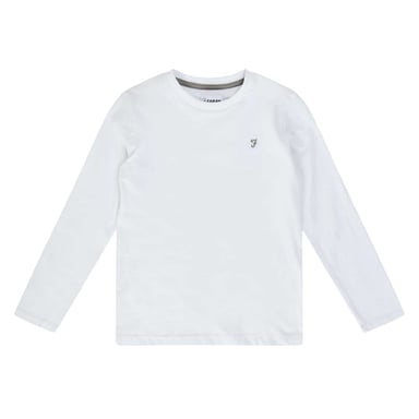 Farah Childrens/Kids Plain Crew Neck Regular T-Shirt (White)