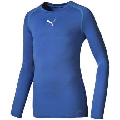 Puma Childrens/Kids Logo Long-Sleeved T-Shirt (Blue)