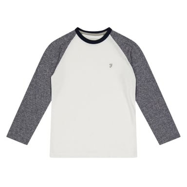 Farah Childrens/Kids Raglan Baseball T-Shirt (Grey)