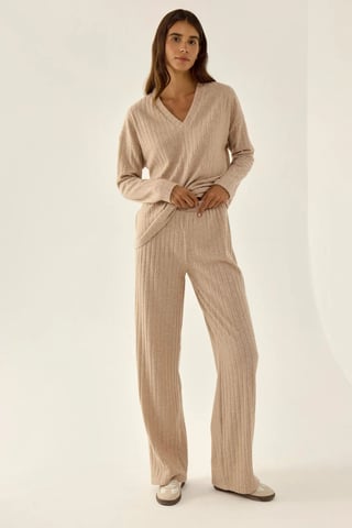Beige Loungewear Set