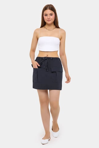 Katoenen lage taille cargorok