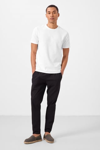 Men's Straight-leg Gabardine Chino Trousers