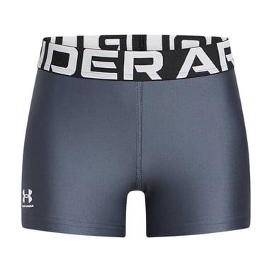 Under Armour Girls Running Compression Shorts (Grey/White)