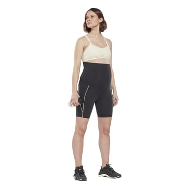 Reebok Womens/Ladies Lux Maternity Biker Shorts (Black)