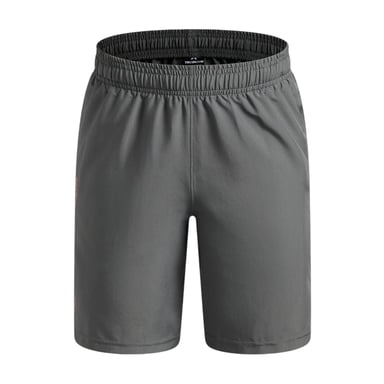 Under Armour Boys Tech Woven Wordmark Shorts (Grey/Orange)