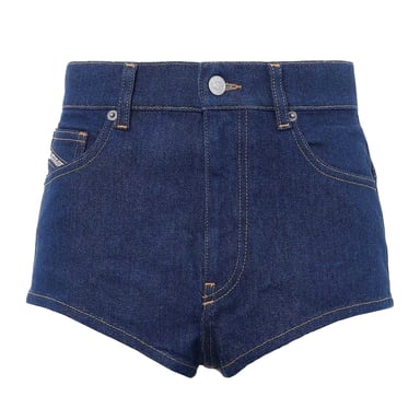 Diesel Womens/Ladies De-Lunar High Waist Shorts (Blue)