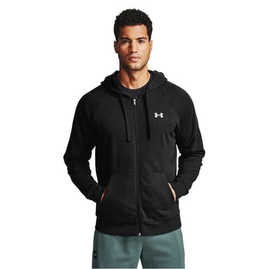 Under Armour Mens Rival Fleece Full Zip Hoodie (Black)