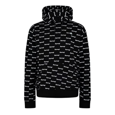 Money Mens All Over Logo Hoodie (Black)