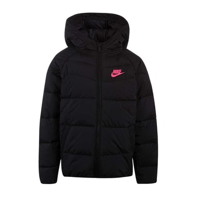 Nike Girls NSW Puffer Jacket (Black/Pink)