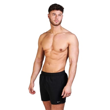 Nike Mens Embroidered Logo Regular Swim Shorts (Black)