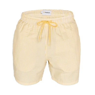 Farah Mens Striped Swim Shorts (Yellow)