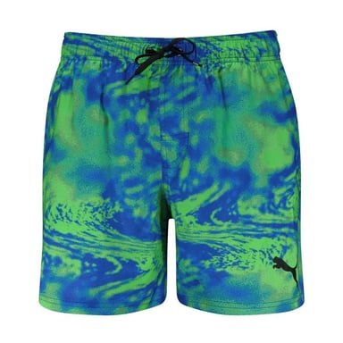 Puma Boys Printed Quick Dry Swim Shorts (Blue/Green)