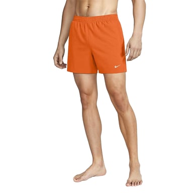 Nike Mens Embroidered Logo Regular Swim Shorts (Orange)