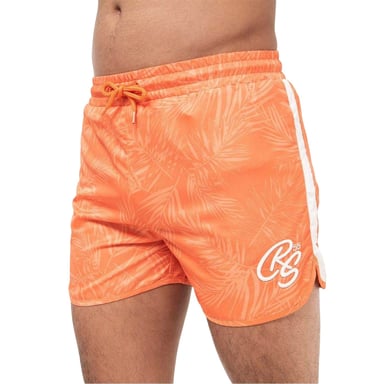 Crosshatch Mens Salsola Swim Shorts (Orange)