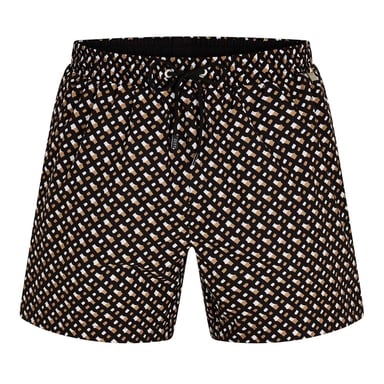 Boss Mens Monogram Swim Shorts (Black)