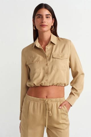 Tencel Kortärmad Blus