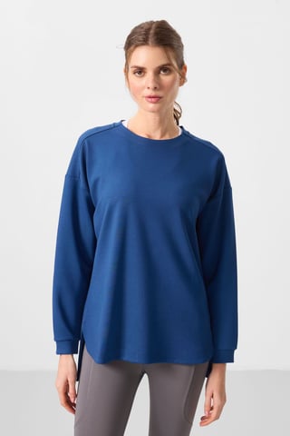 Långärmad jersey tunika top