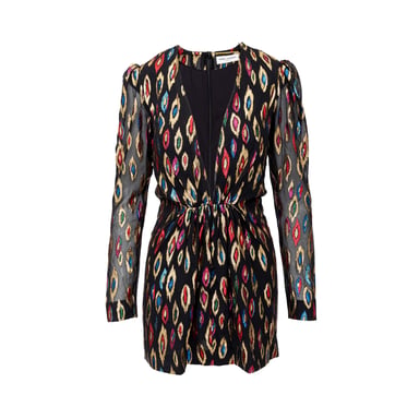 Saint Laurent Påfågels Jacquard Cocktailklänning - '20-tal