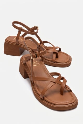 Cirelle Leather Block Heel Sandal (Women)