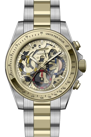 Invicta Speedway 50276 Men's Watch - Quartz Movement - Stainless Steel with Gold Dial - 39 mm
