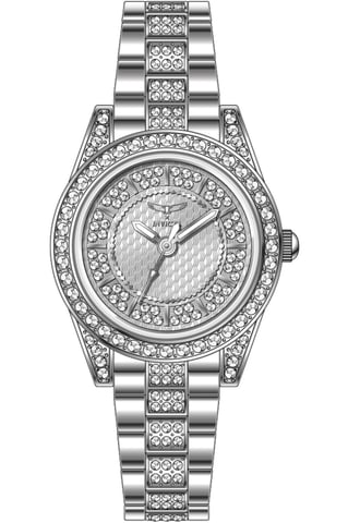 Invicta Wildflower 69062 Women's Watch - Quartz Movement - Metal with Silver Dial - 32 mm